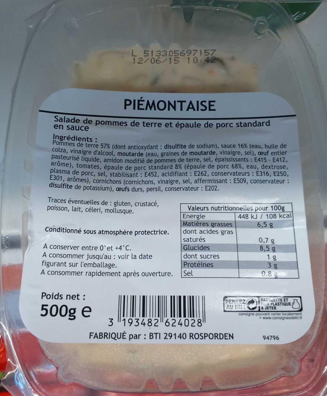 BTI Piémontaise packshot