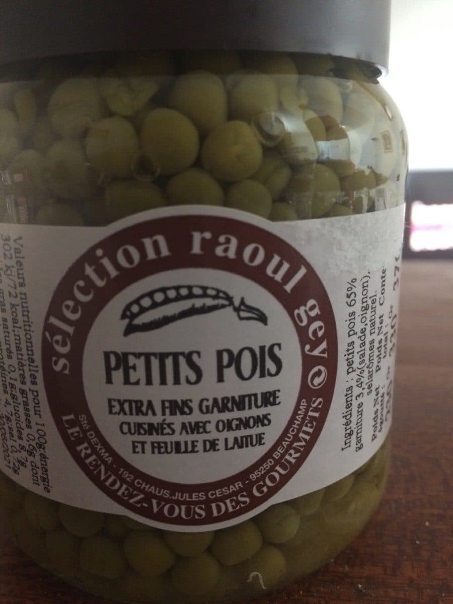 Dexma Petits Pois cuisinés packshot