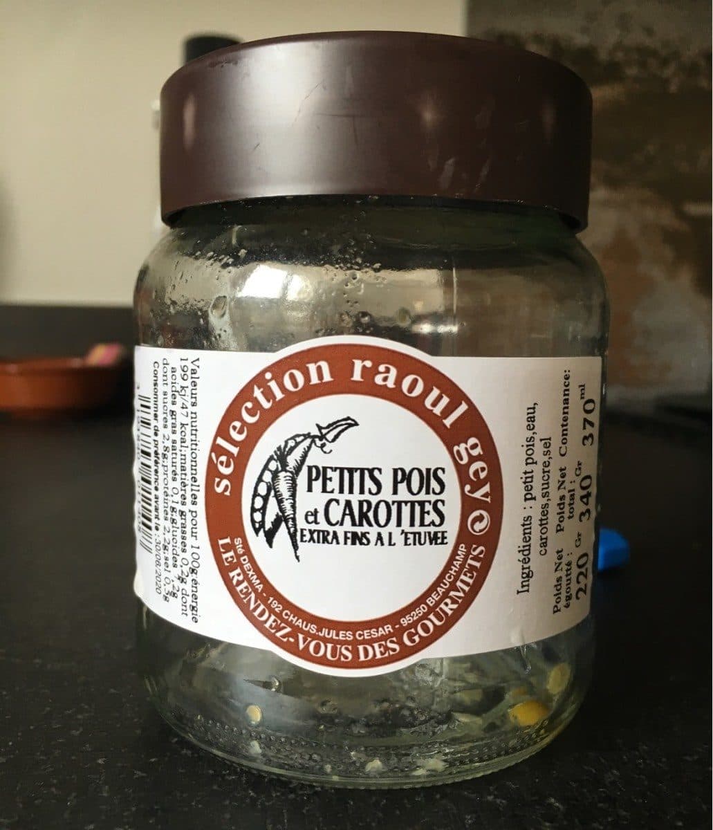 Raoul Gey Petits pois et carottes packshot