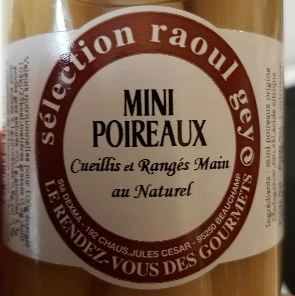 Raoul Gey Mini poireaux packshot