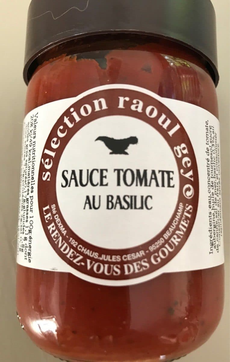 Open Food Facts Sauce tomate au basilic packshot