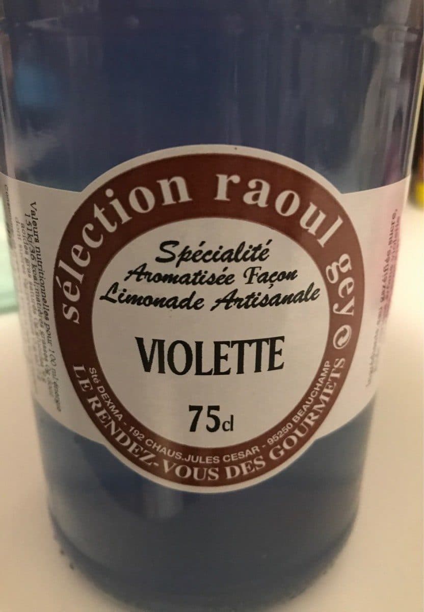 Open Food Facts Eau Gazeuse à La Violette packshot