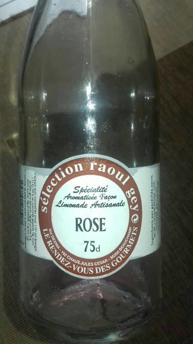Open Food Facts limonade a la rose packshot
