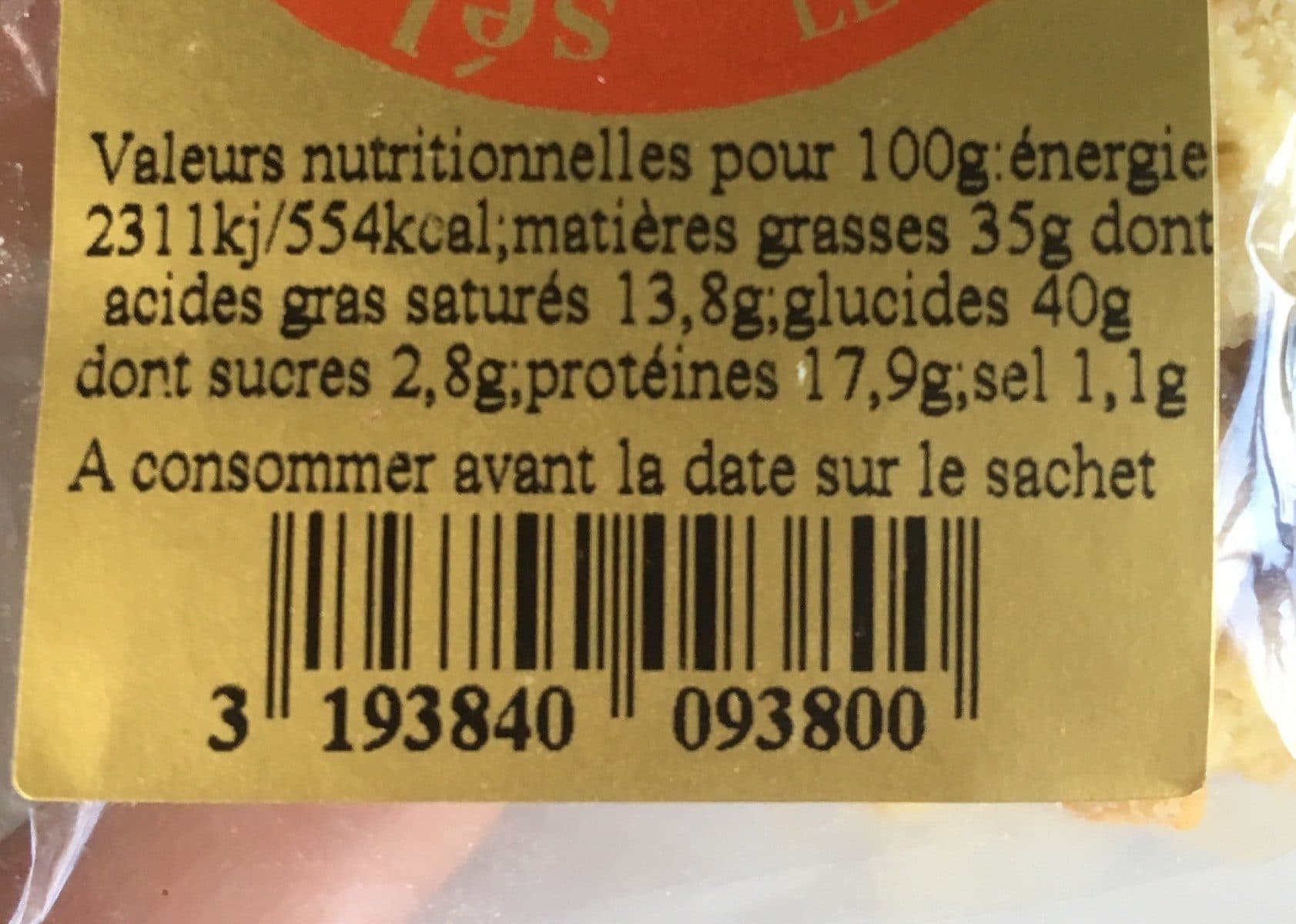 Open Food Facts Biscuits aperitifs packshot