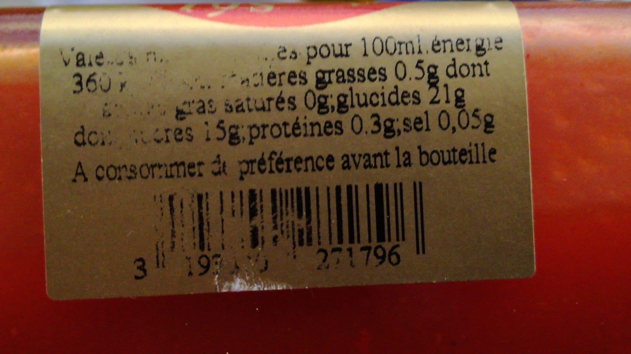 Open Food Facts Vinaigre et pulpe de poivron packshot