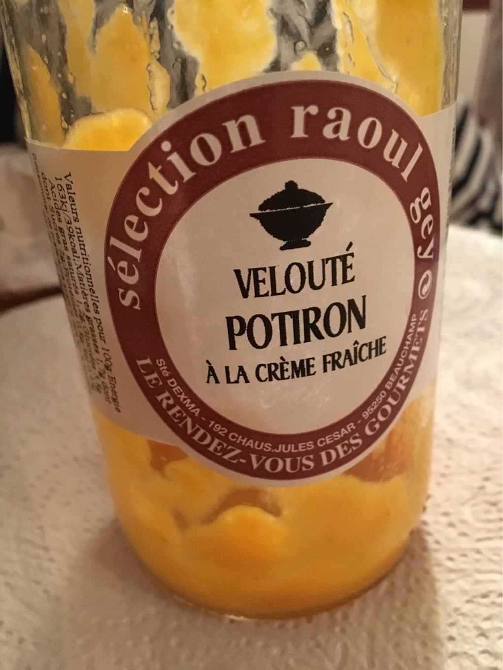 Dexma Velouté Potiron packshot