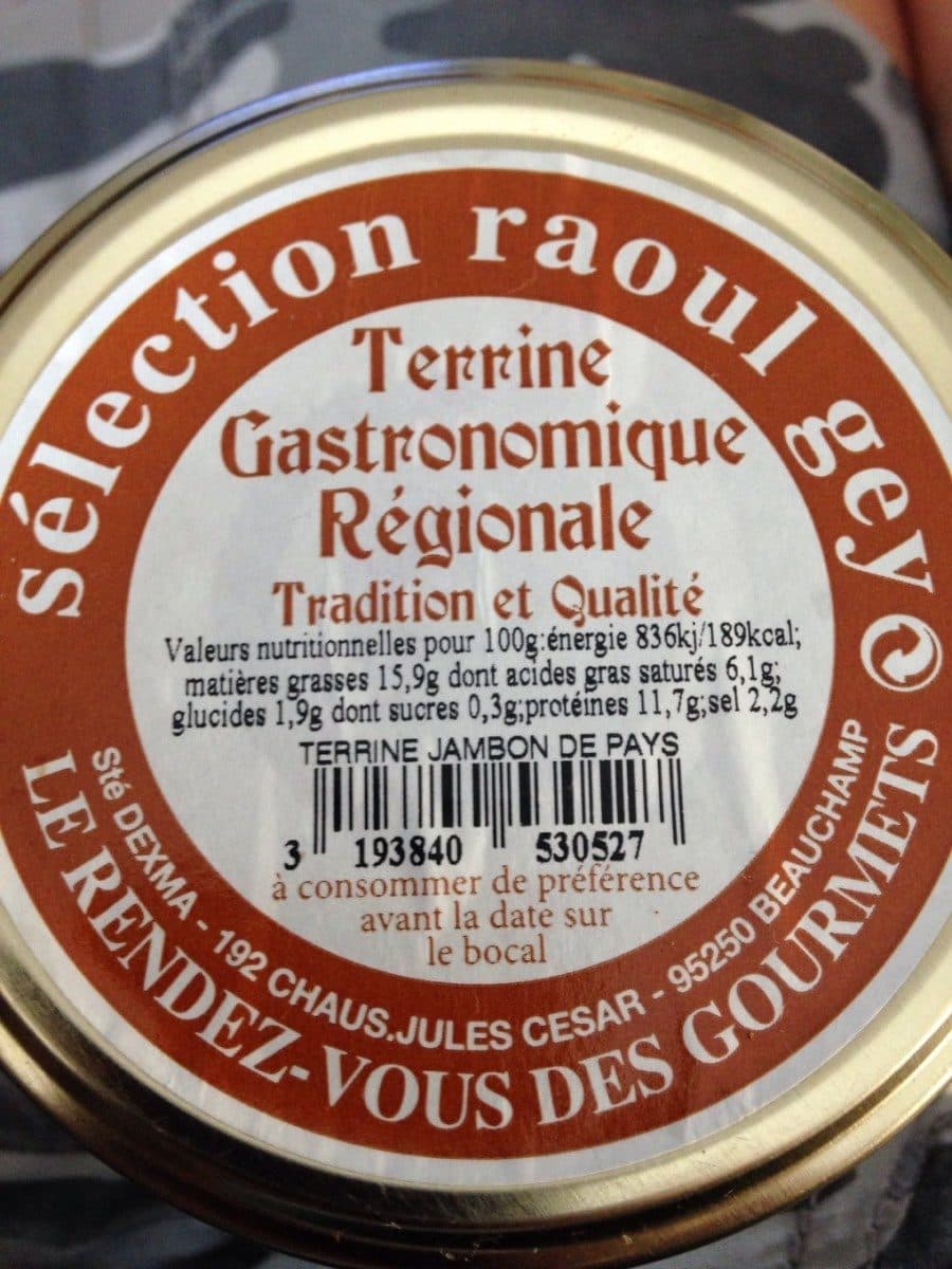 Open Food Facts Terrine gastronomique regionale packshot