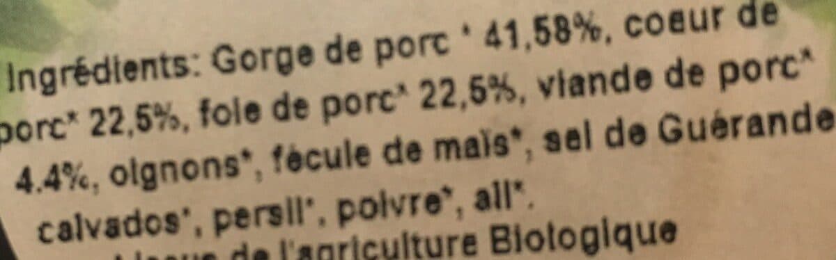 Open Food Facts Terrine de normandie packshot