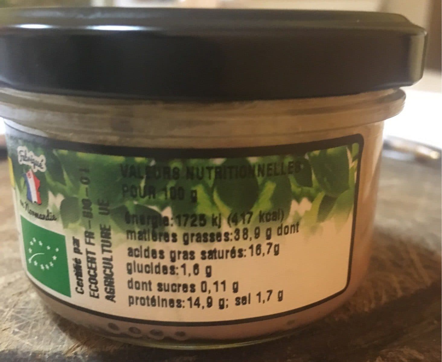 Open Food Facts Terrine au camenbert packshot