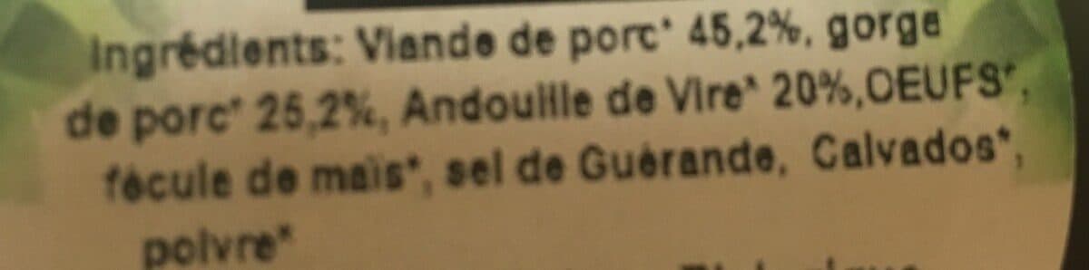 Open Food Facts Terrine a l'andouille de vire packshot