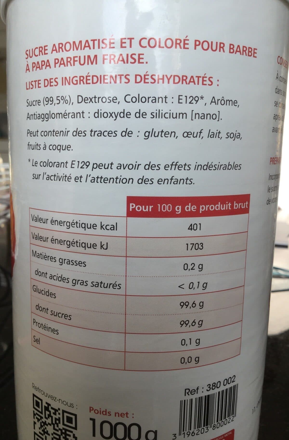 Lagrange Lagrange - Sucre Barbe à Papa Fraise - 380002 packshot
