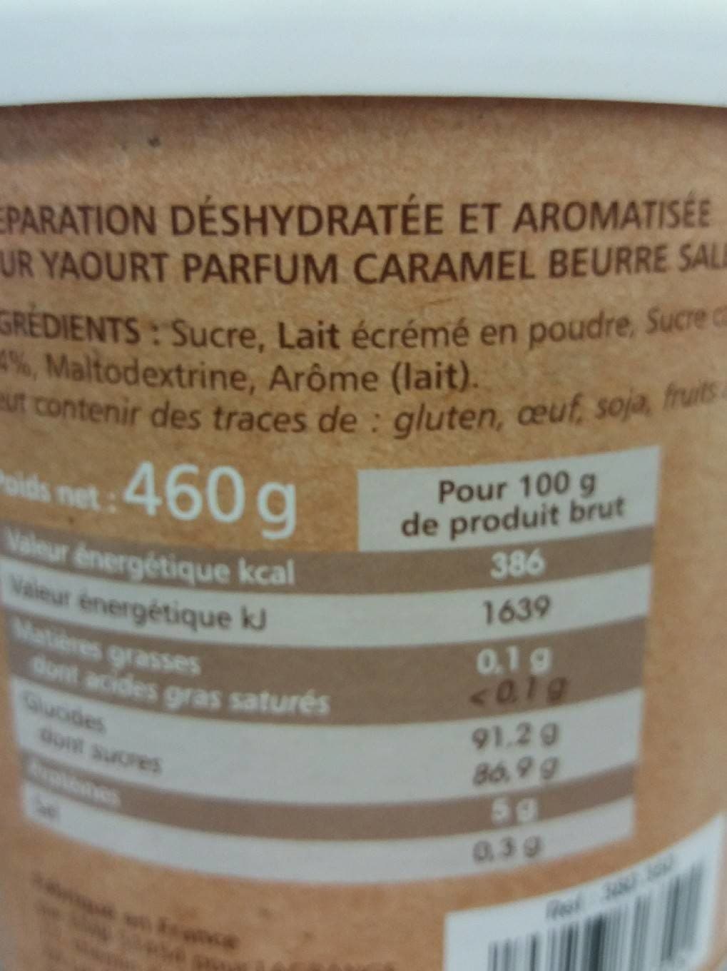 Lagrange Aromatisation pour yaourtière, arôme caramel beurre salé packshot