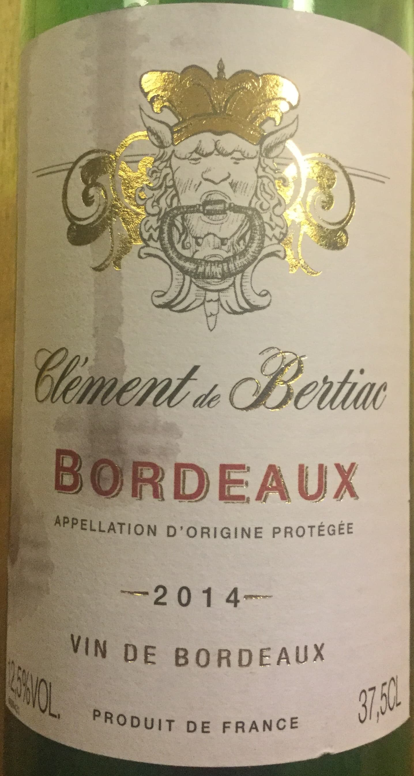 Clément de Bertiac Vin 2014 packshot