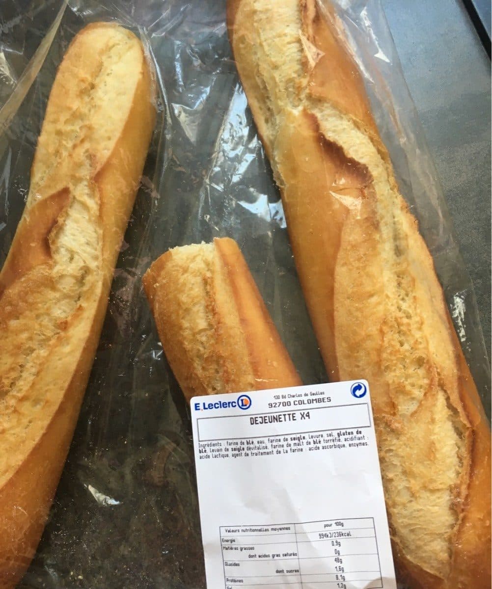Open Food Facts Demi-Baguettes Précuites packshot