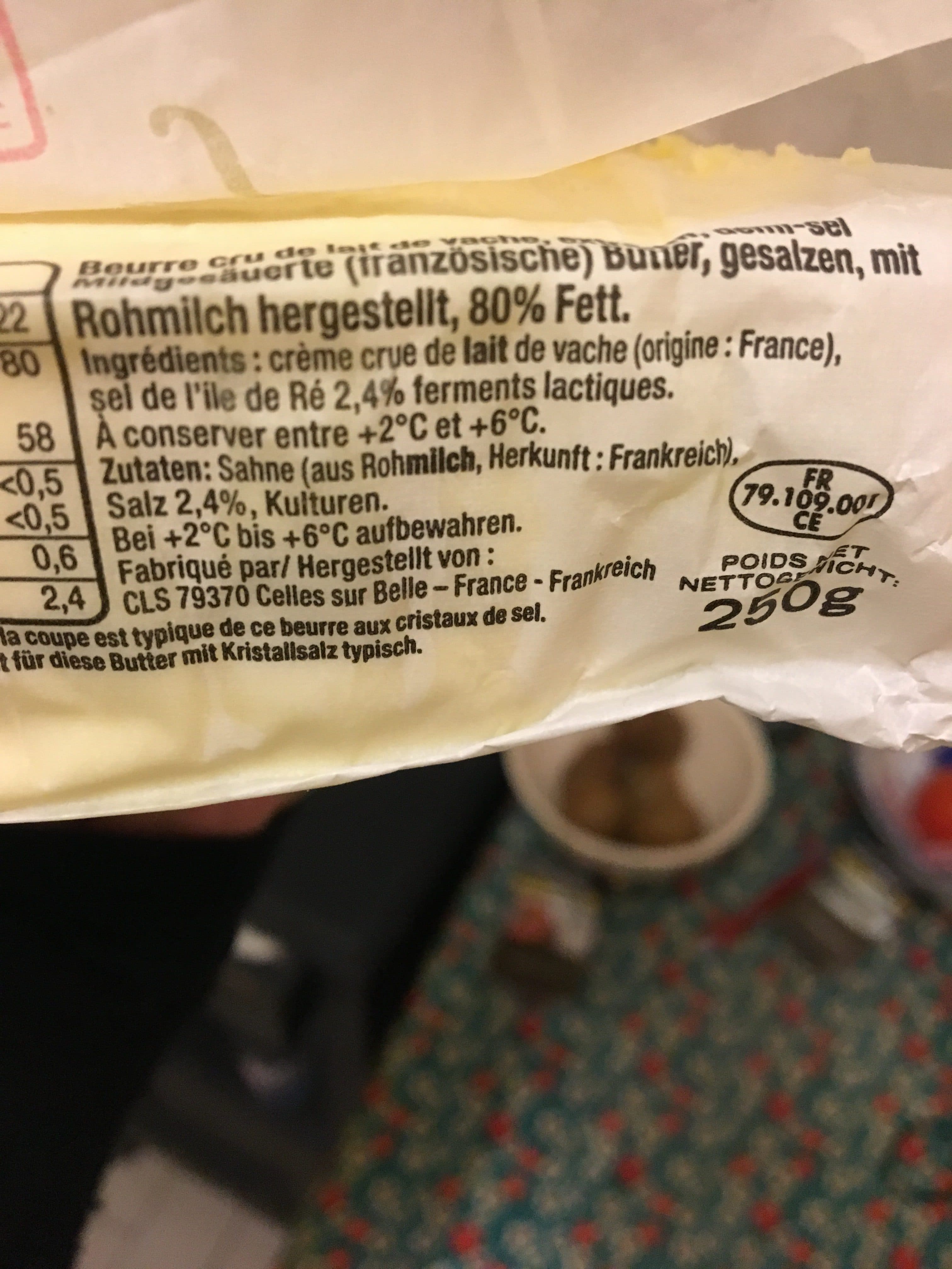 Sevre et belle La baratte du crémier - Beurre demi-sel packshot