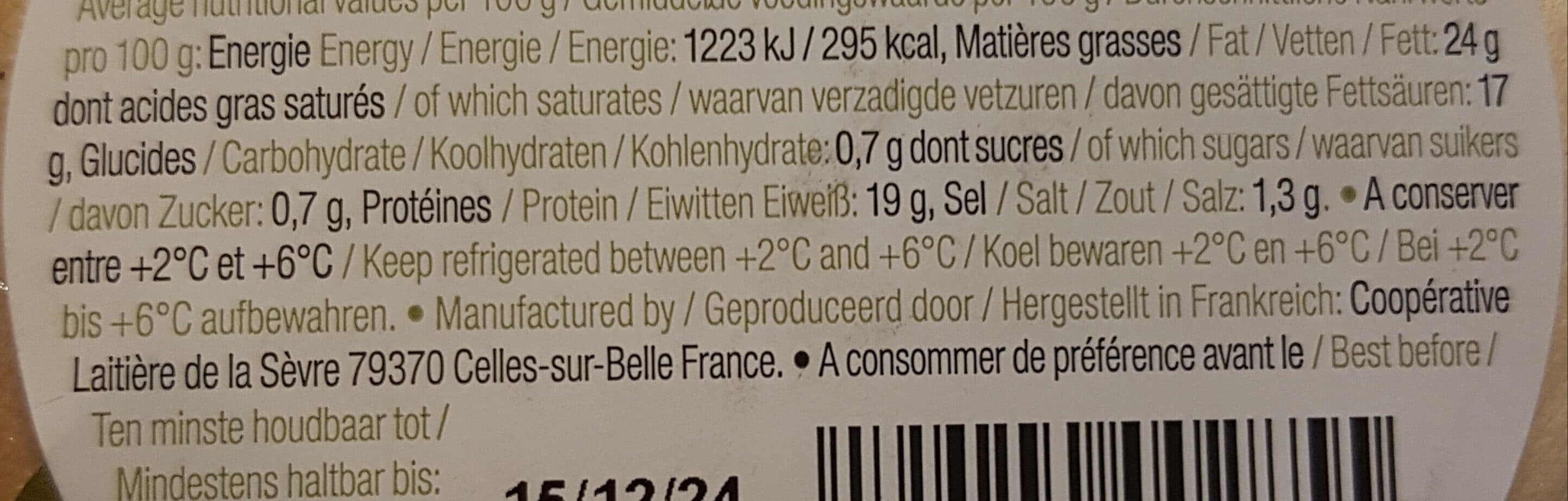 Sevre & Belle Laiterie Chabichou du Poitou AOP packshot