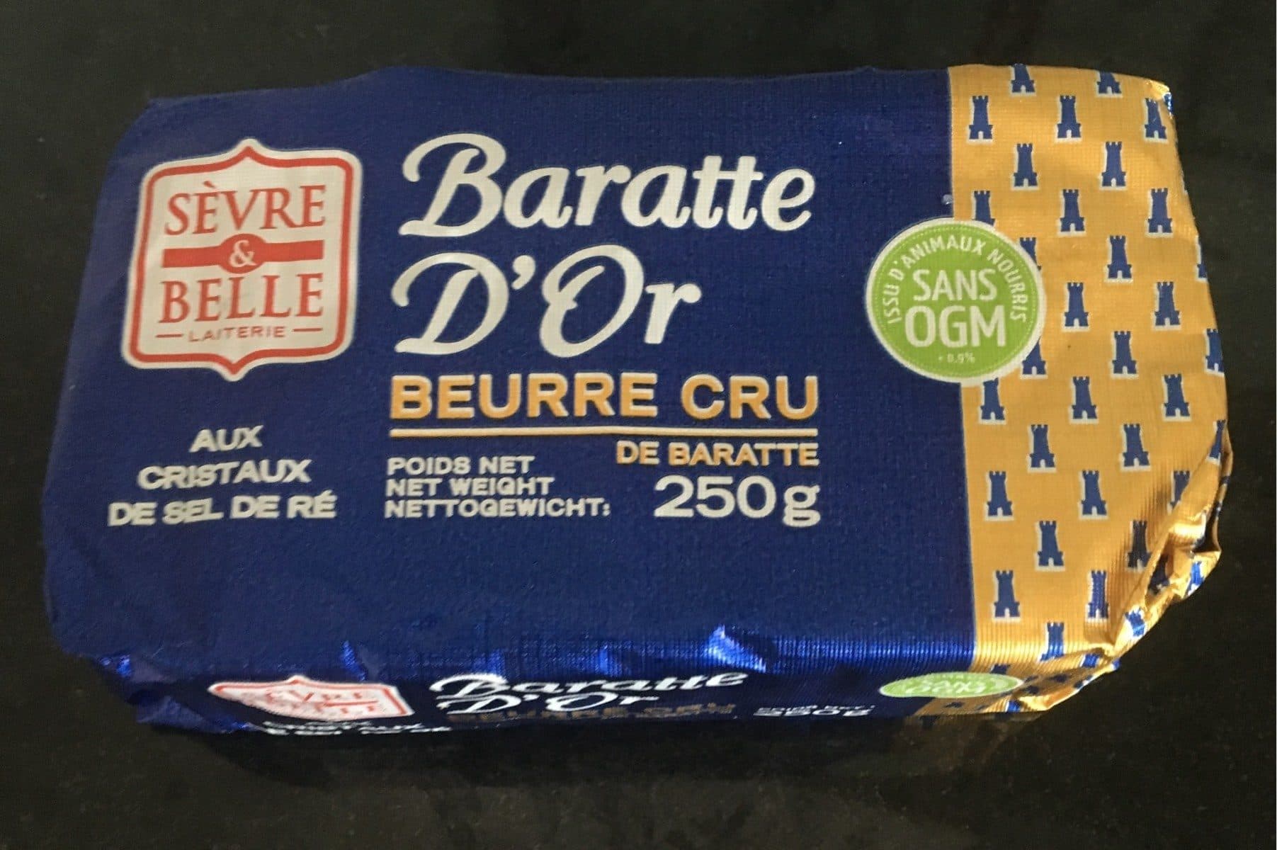 Open Food Facts Baratte d'or aux cristaux de sel packshot