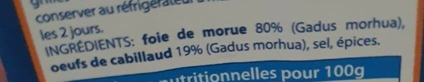 Balthor Mousse de foie de morue BALTHOR packshot