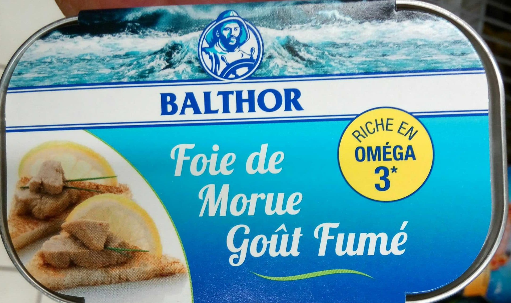 Balthor Foie de morue goût fumé packshot