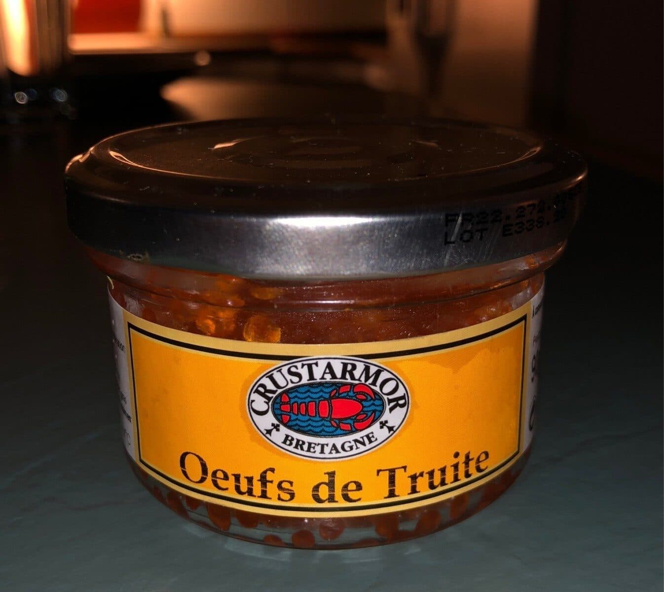 CRUSTAMOR Oeuf de truite packshot