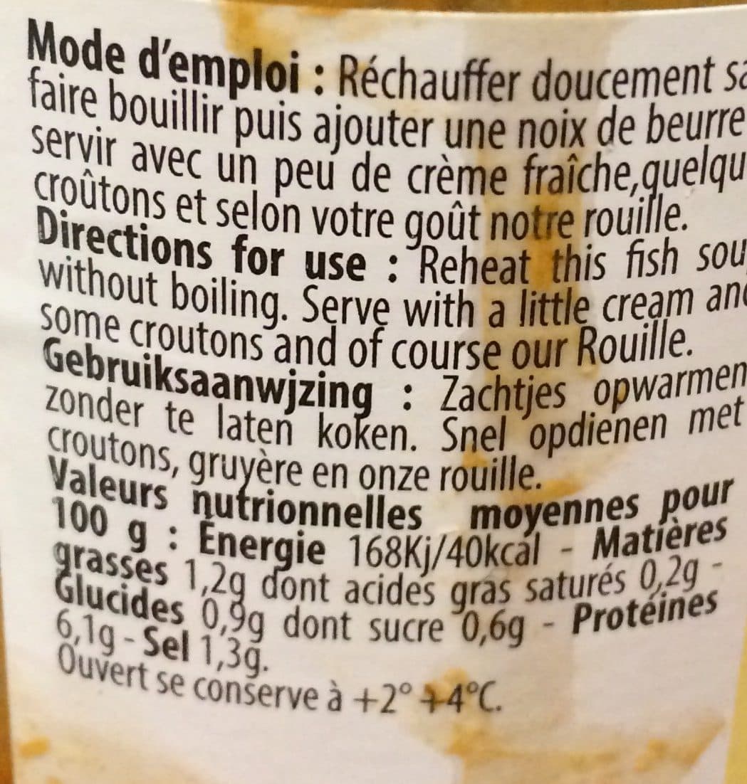 Crustarmor Soupe de poisson packshot