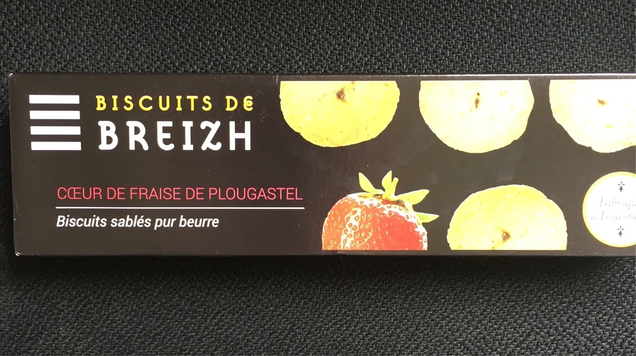 Biscuiterie Fouesnantaise Sablés pur beurre coeur de fraise de Plougastel packshot
