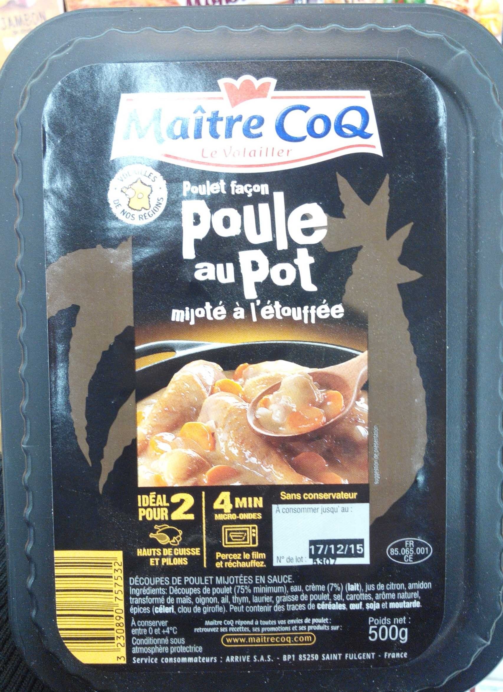 Maître CoQ Poulet façon poule au pot mijoté à l'étouffée packshot