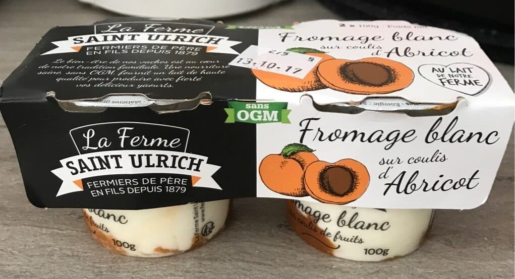 La Ferme Saint Ulrich Fromage blanc coulis abricot packshot