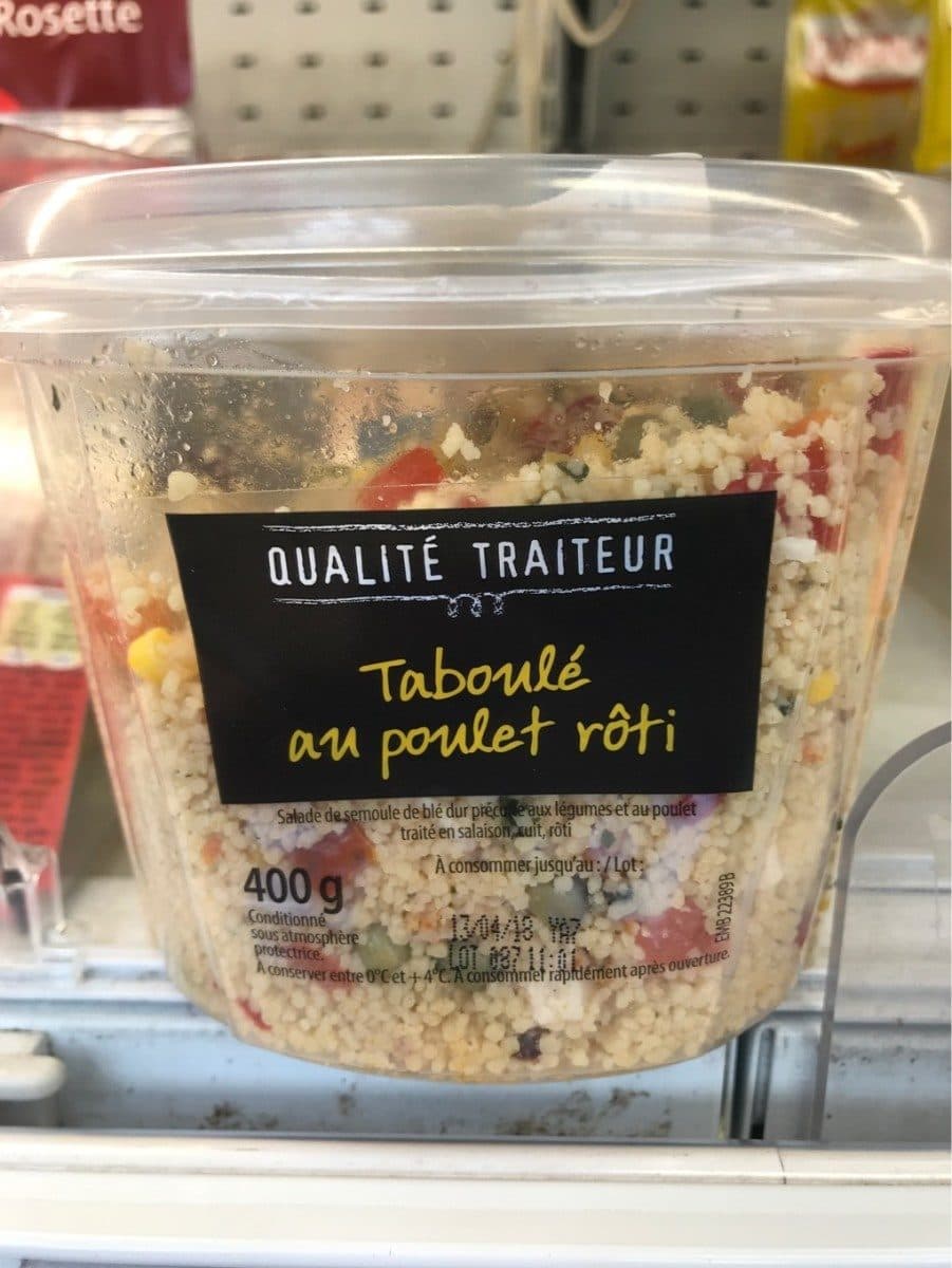 Open Food Facts Taboulé au poulet rôti packshot