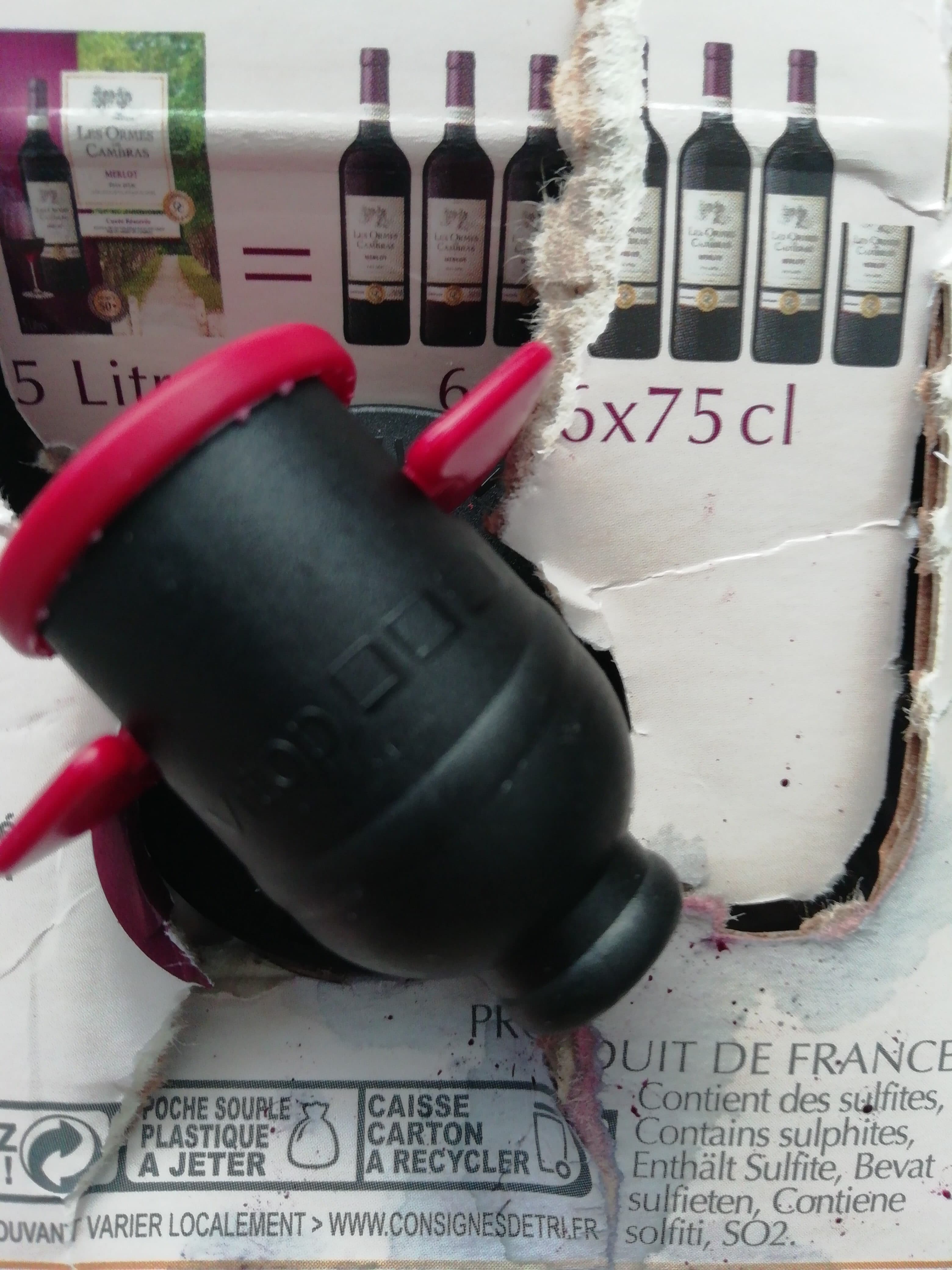 Les Ormes de Cambras 5L Bib Vin De Pays D' Oc Rouge Merlot Ormes packshot
