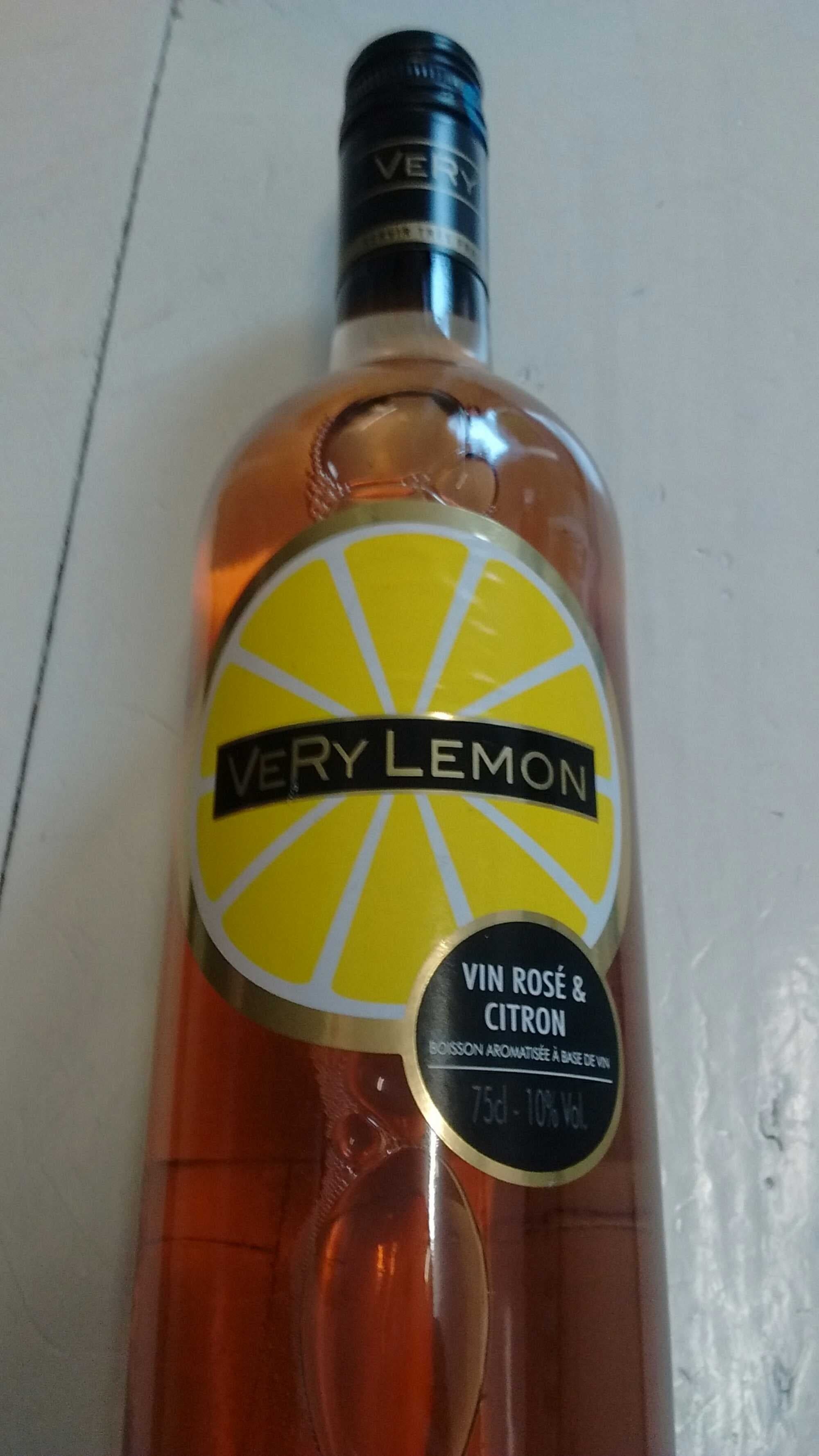 Very Lemon Vin rosé & Citron packshot