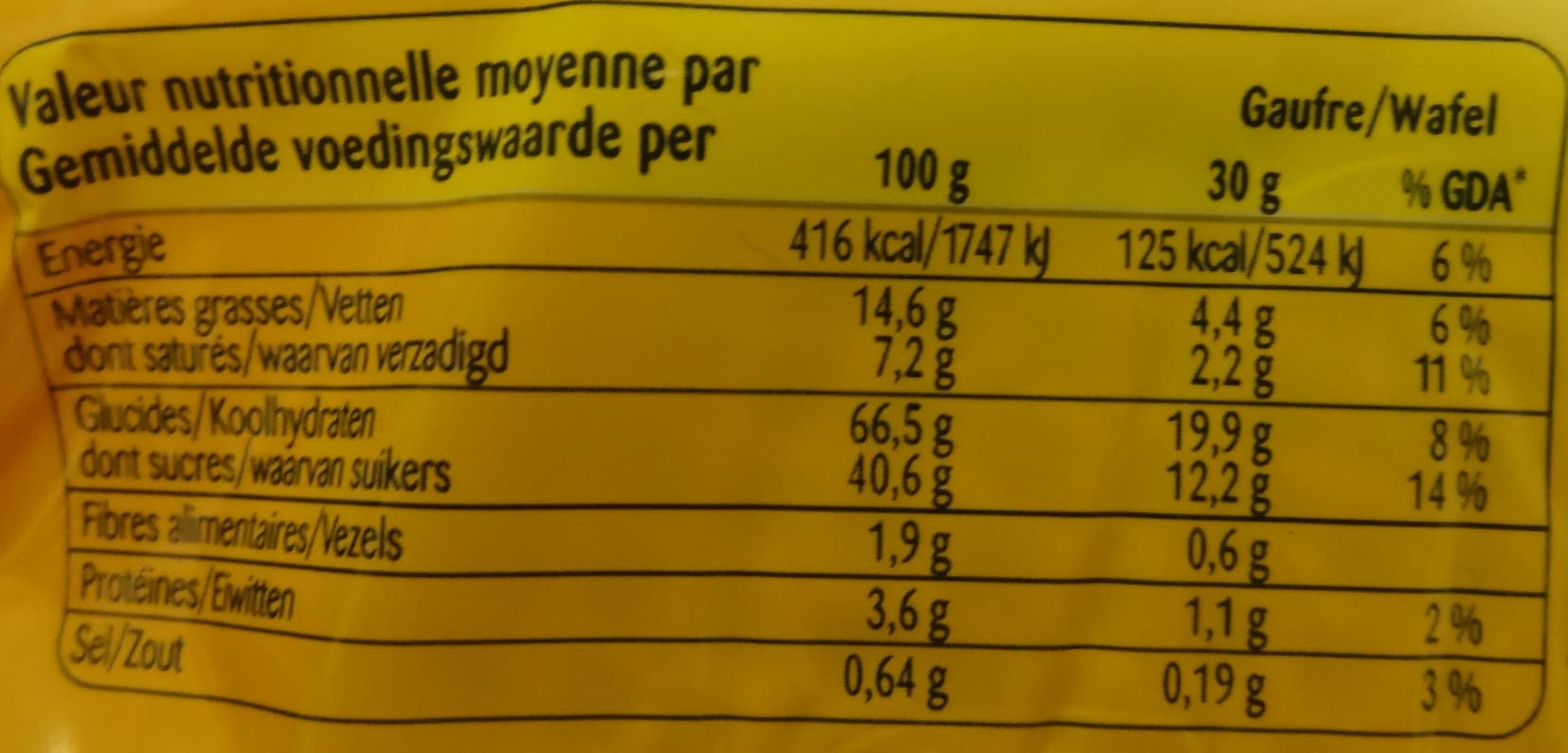 Lotus Gaufres Fourrées Vergeoise packshot
