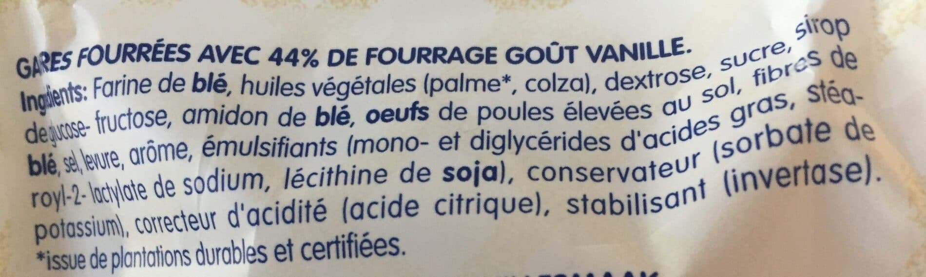 Lotus LOTUS Gaufres Fourrées cœur fondant saveur Vanille 310g (5x2p) packshot