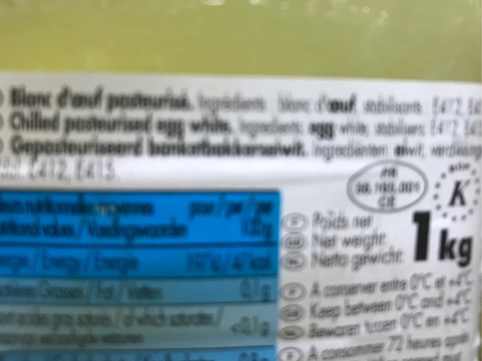 Open Food Facts Blanc d'oeuf packshot