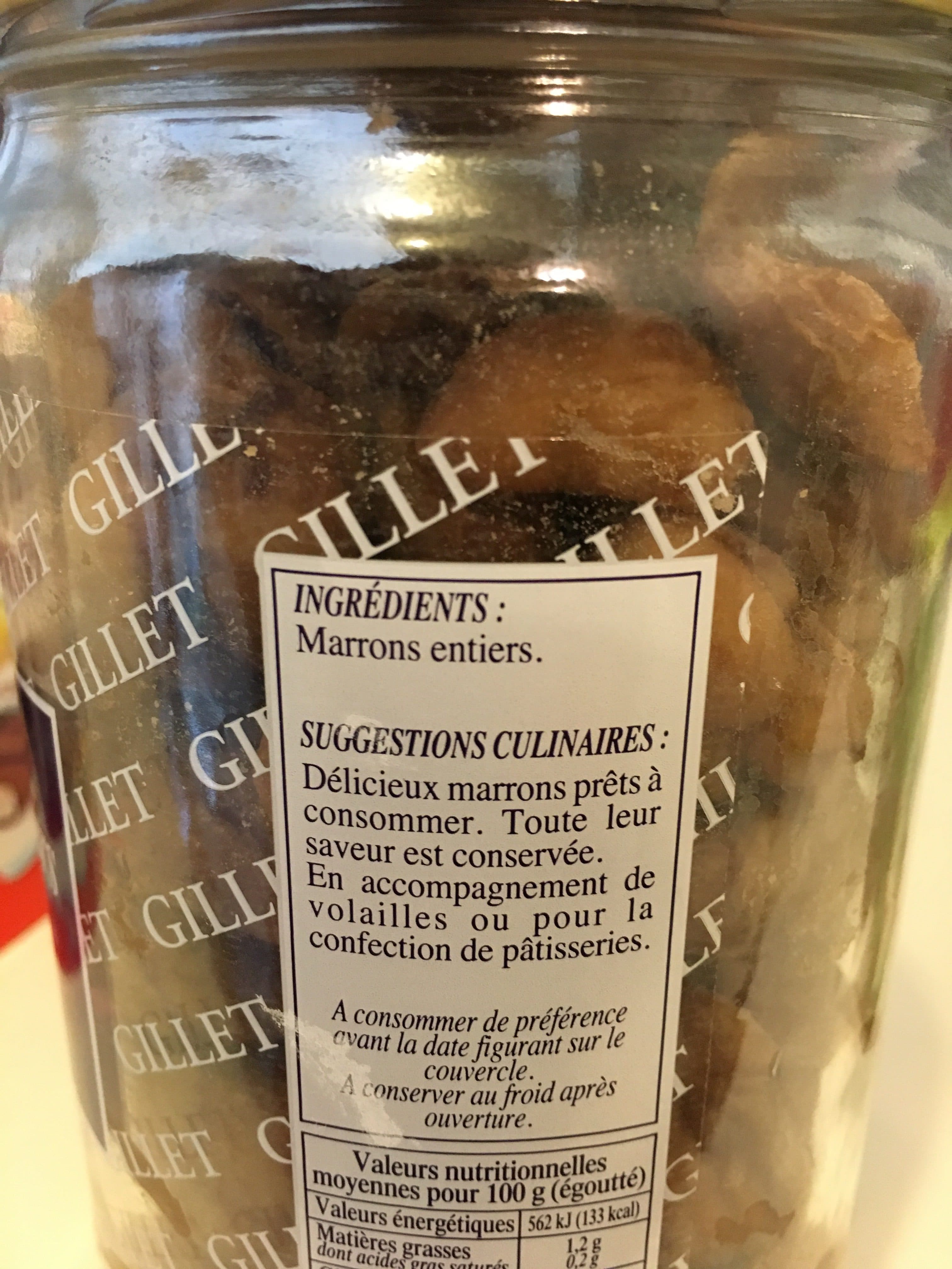 Gillet contres Marrons Entier packshot