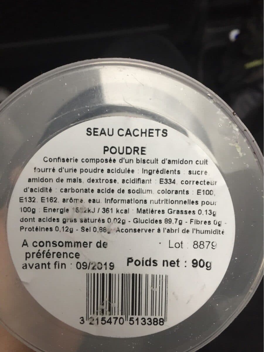 Zip Et Zap Seau confiserie packshot