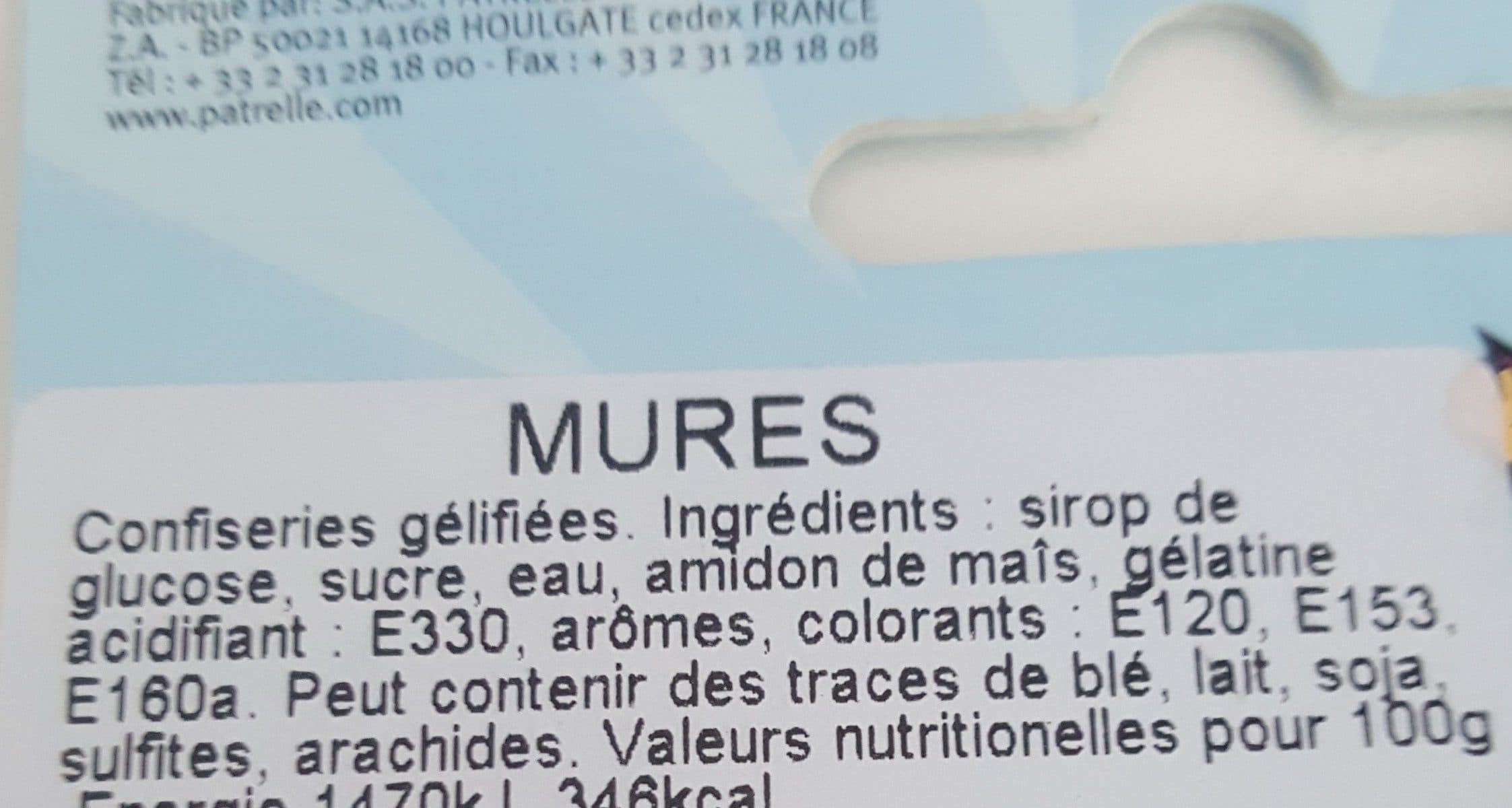 Patrelle Mures - Confiseries gélifiées packshot