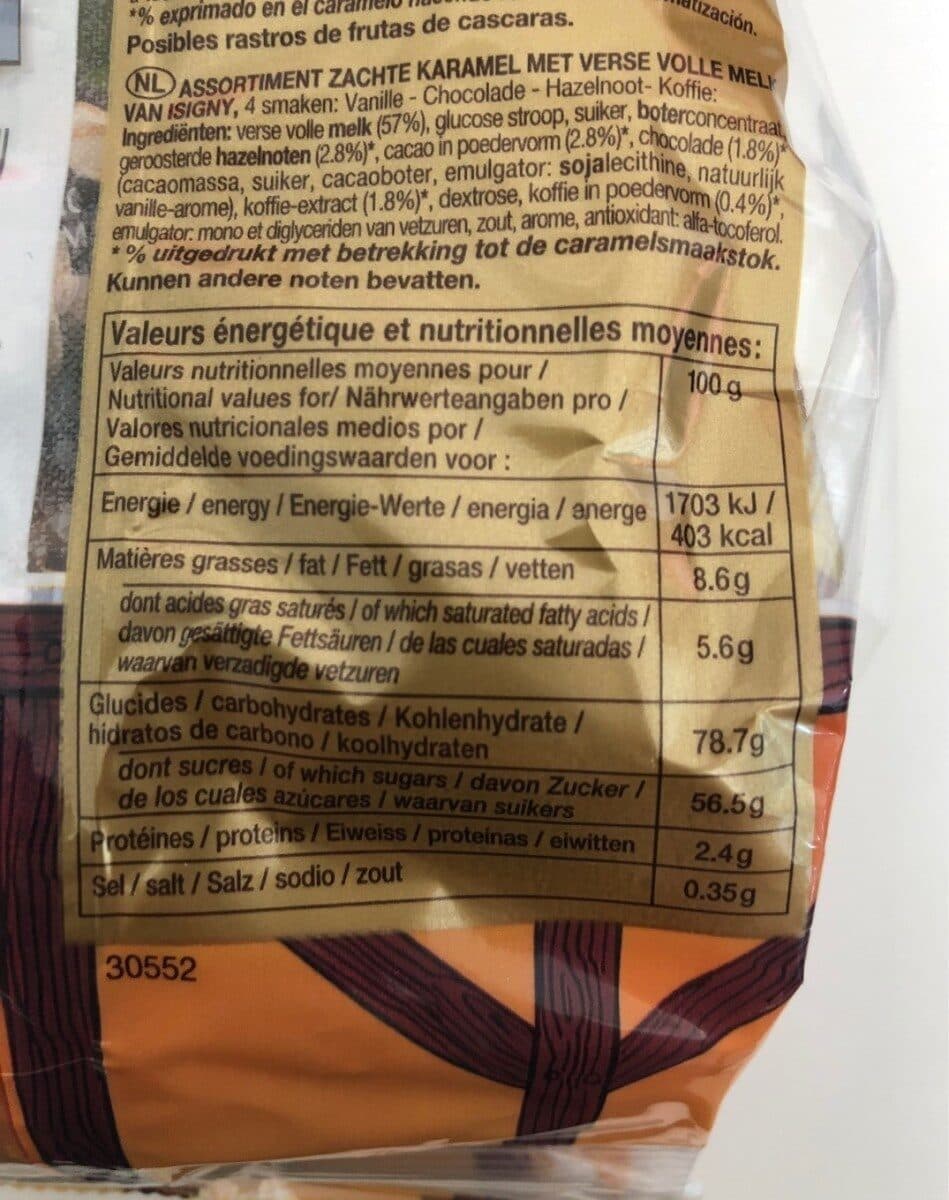 Open Food Facts 250G Caramel Lait Frais Isigny packshot