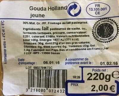 FCCF Gouda Holland jeune packshot