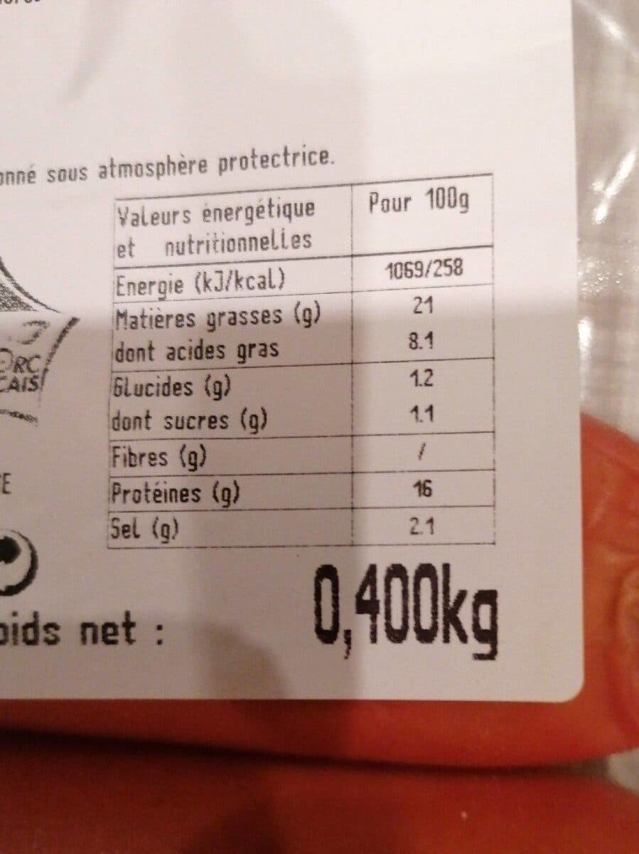 Sans marque Cervelas Melona x4 S/AT packshot