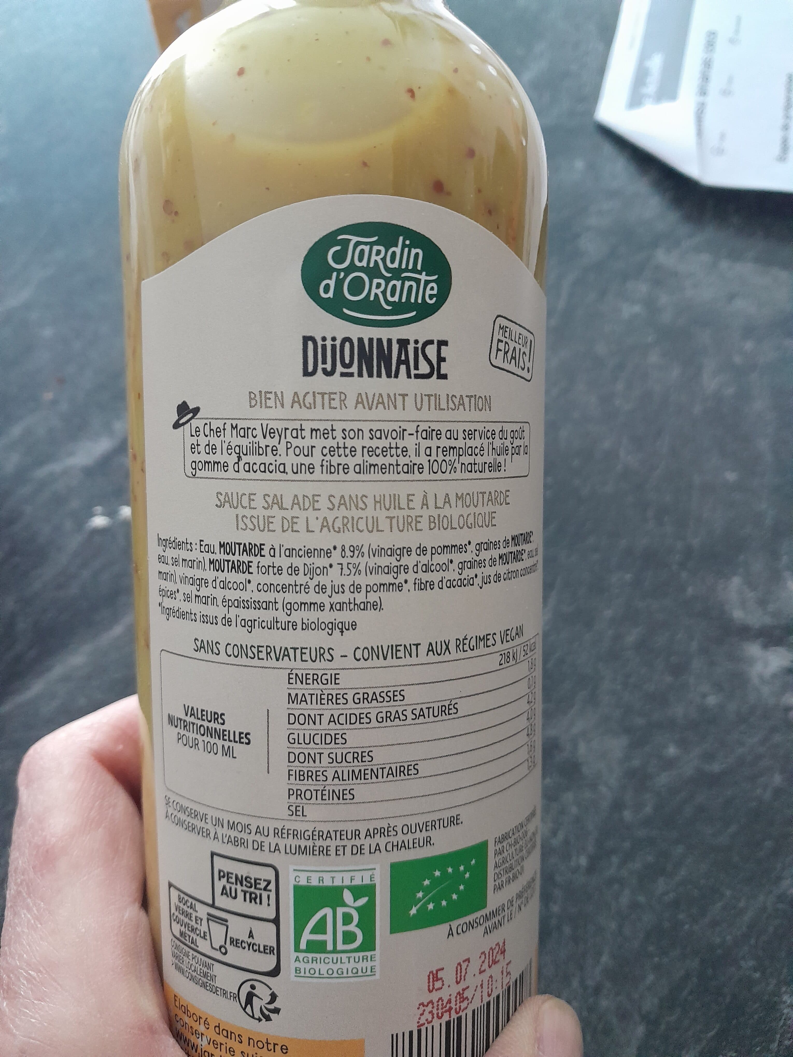 Le Jardin d'Orante Salad Sauce | Dijonnaise | Without Oil packshot