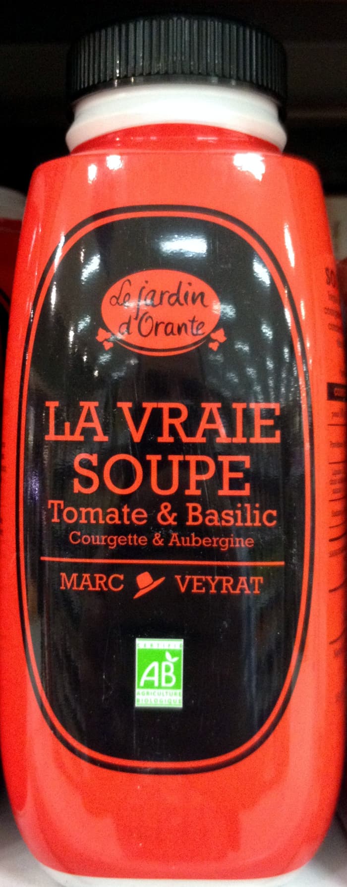 Le jardin d'Orante La vraie soupe Tomate & Basilic Courgette & Aubergine packshot
