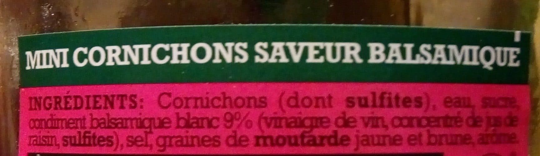Le jardin d'Orante Mini cornichons balsamique packshot