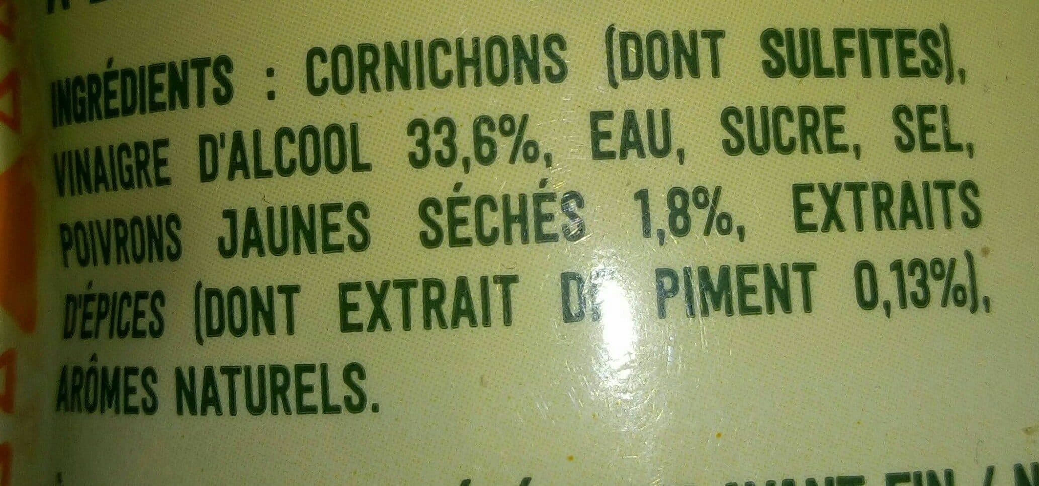 Open Food Facts Mini cornichons apéritifs packshot