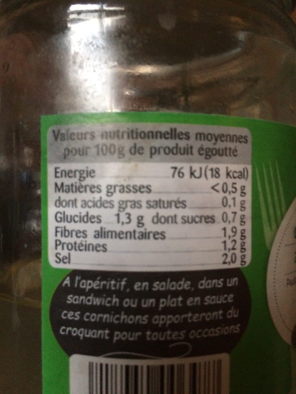 Systeme U Cornichons au vinaigre packshot