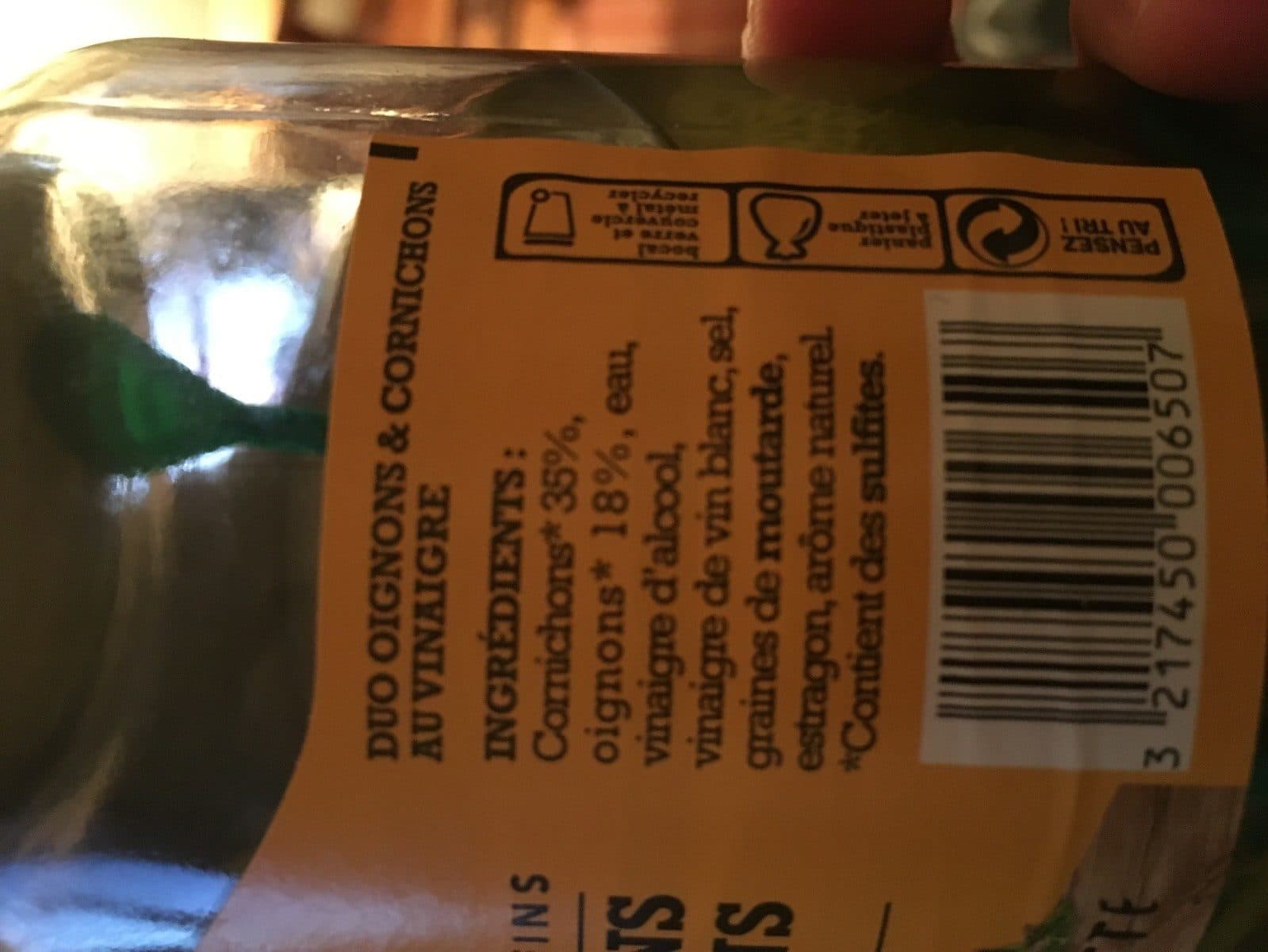 Open Food Facts Duo cornichon oignon packshot