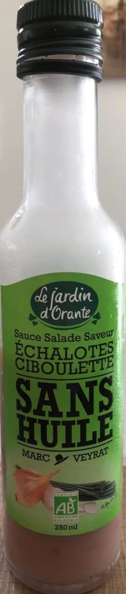 Open Food Facts Sauce salade saveur échalotes ciboulette sans huile packshot