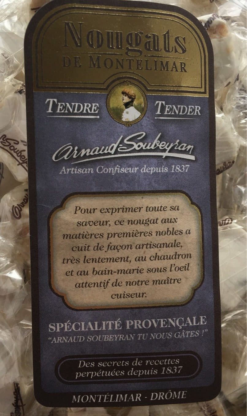 Arnaud Soubeyran Nougats de montelimar packshot