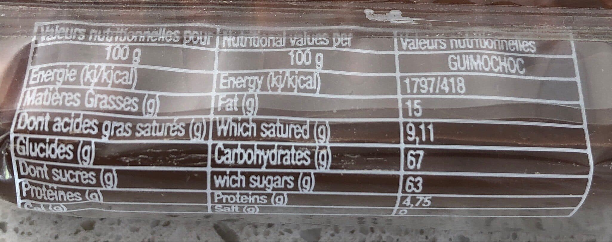 Open Food Facts Guimauve enrobée de chocolat au lait packshot