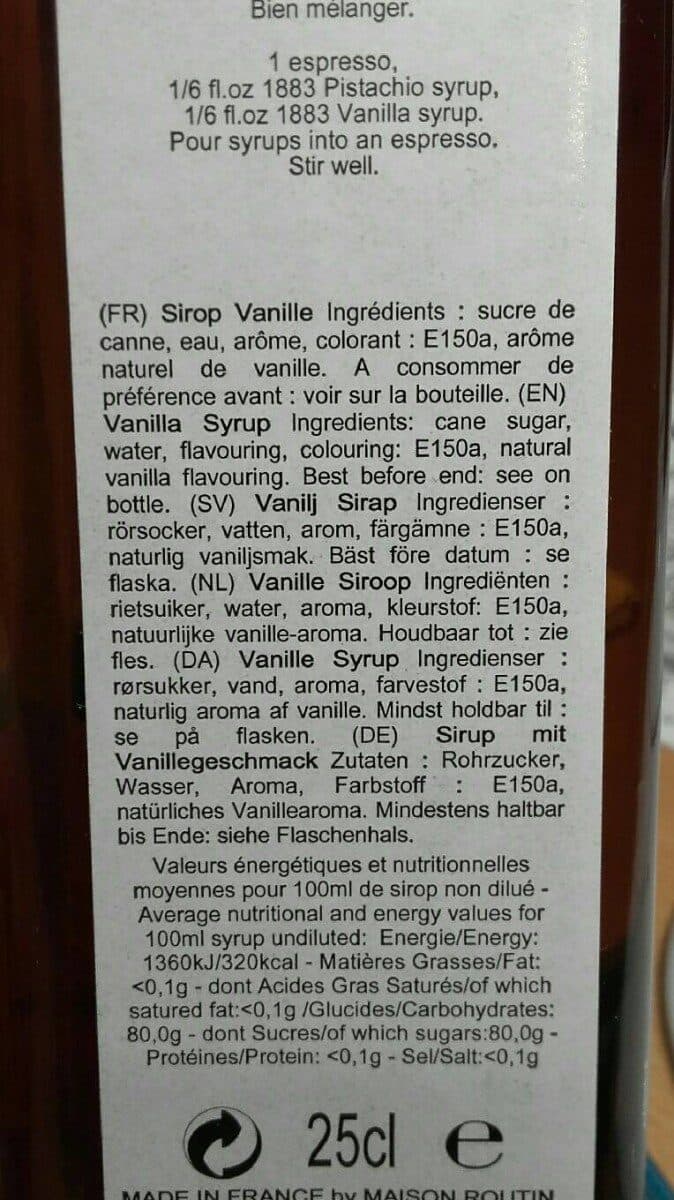 Open Food Facts 1883 Vanilla packshot
